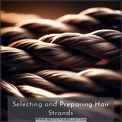 Selecting and Preparing Hair Strands