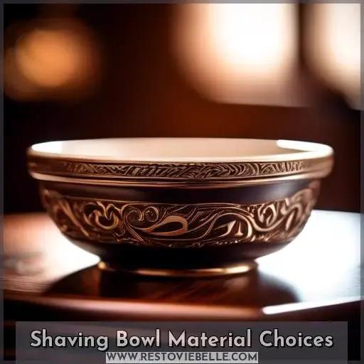 Shaving Bowl Material Choices