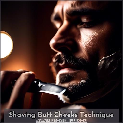 Shaving Butt Cheeks Technique