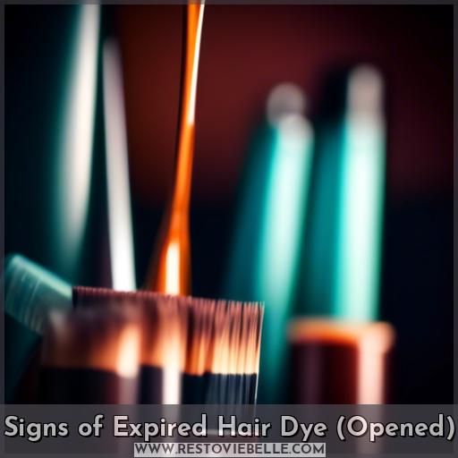 Signs of Expired Hair Dye (Opened)