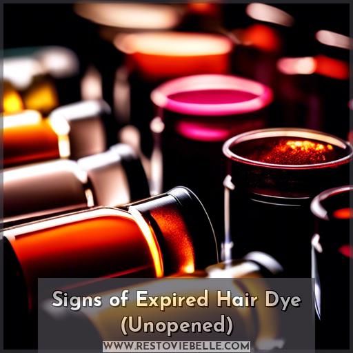 Signs of Expired Hair Dye (Unopened)