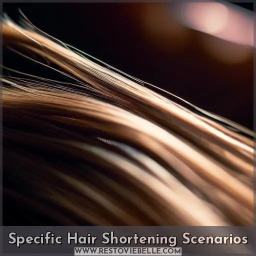 Specific Hair Shortening Scenarios