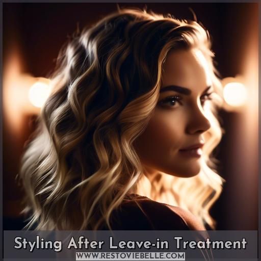 Styling After Leave-in Treatment Styling After Leave-in Treatment
