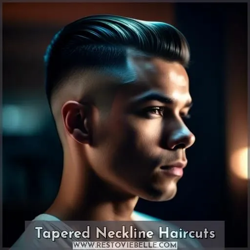 Tapered Neckline Haircuts
