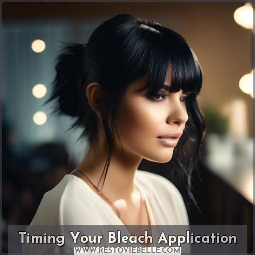Timing Your Bleach Application
