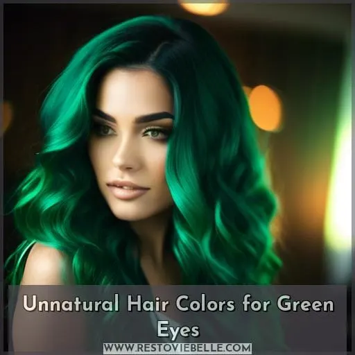 Unnatural Hair Colors for Green Eyes