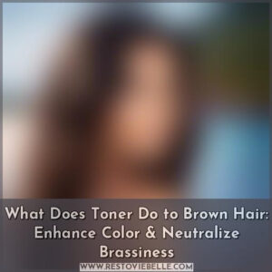 what does toner do to brown hair