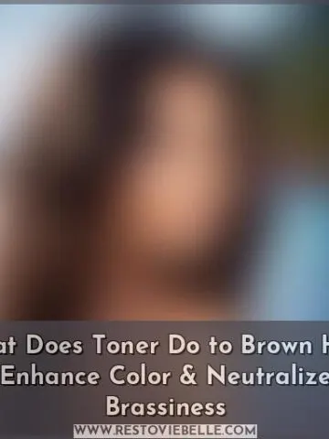 what does toner do to brown hair