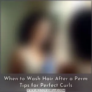 when can i wash my hair after a perm