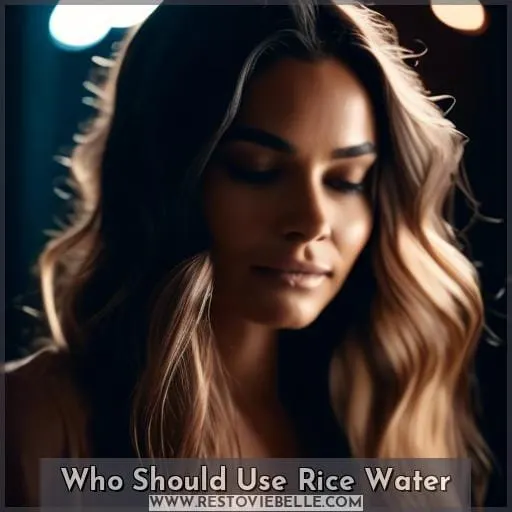 Who Should Use Rice Water