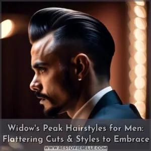 widow's peak hairstyles for men
