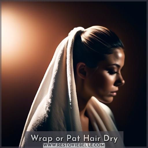 Wrap or Pat Hair Dry