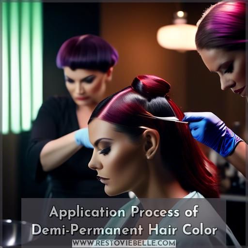 Application Process of Demi-Permanent Hair Color