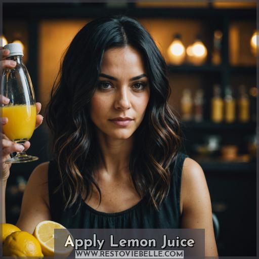 Apply Lemon Juice