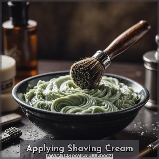 Applying Shaving Cream