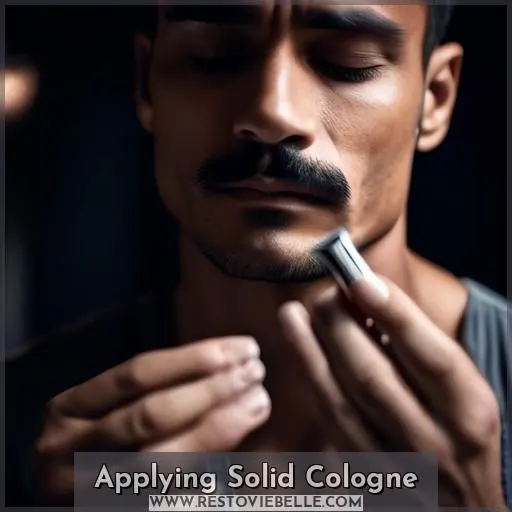 Applying Solid Cologne