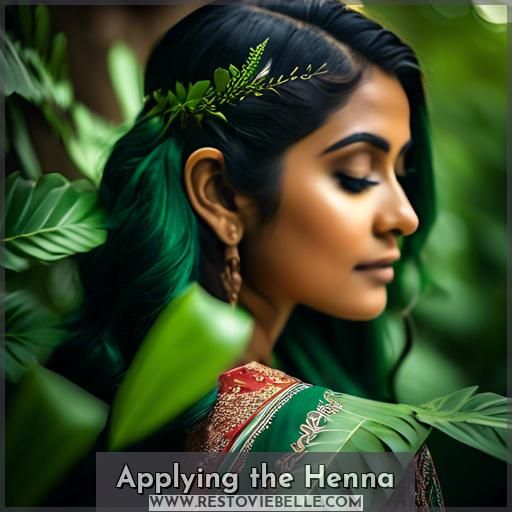 Applying the Henna
