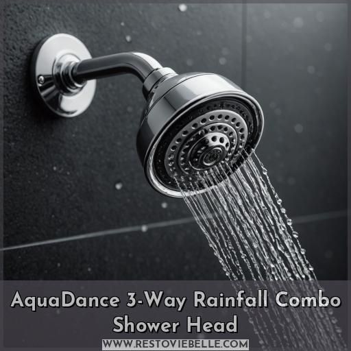 AquaDance 3-Way Rainfall Combo Shower Head
