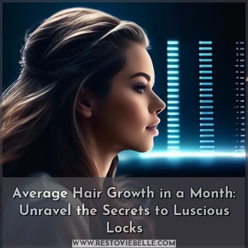 average hair growth in a month