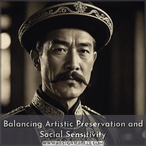 Balancing Artistic Preservation and Social Sensitivity
