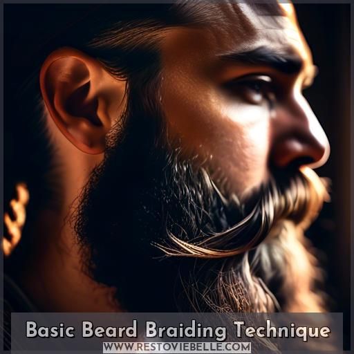 Basic Beard Braiding Technique