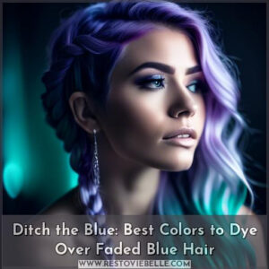best color to dye over blue hair