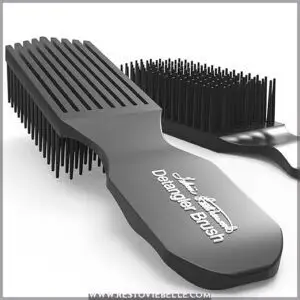 Black Detangler Brush by Felicia B07QDW4Y43
