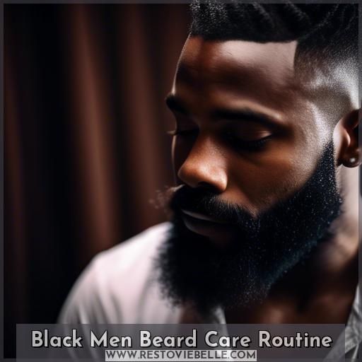 Black Men Beard Care Routine