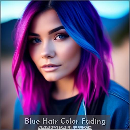 Blue Hair Color Fading