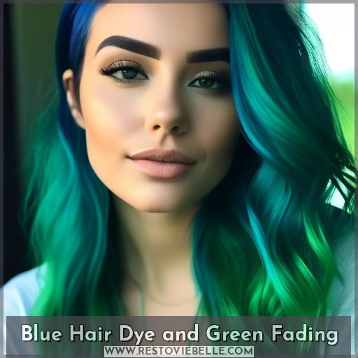 Blue Hair Dye and Green Fading