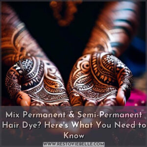 can you mix permanent and semi permanent