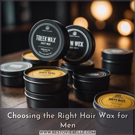 Choosing the Right Hair Wax for Men