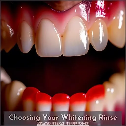 Choosing Your Whitening Rinse