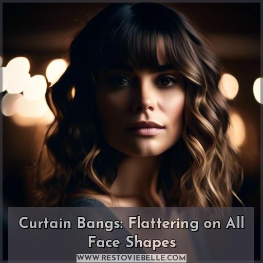 Curtain Bangs: Flattering on All Face Shapes
