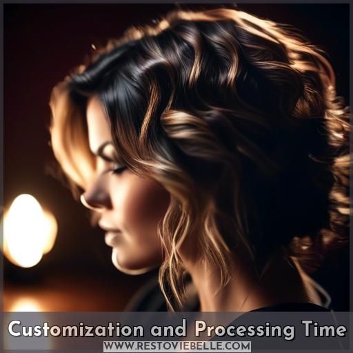 Customization and Processing Time