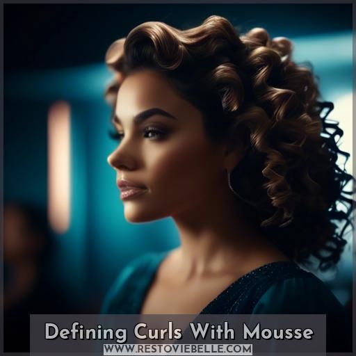 Defining Curls With Mousse