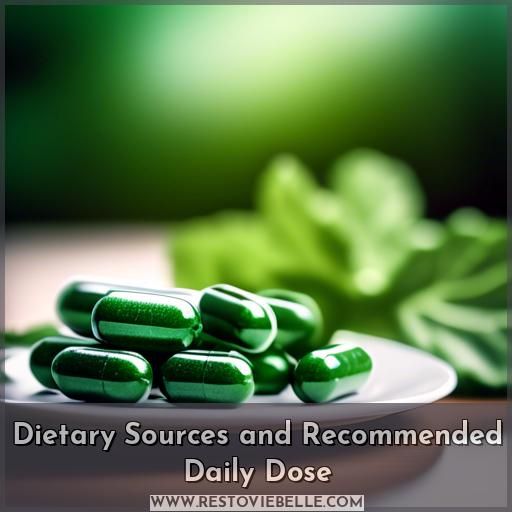 Dietary Sources and Recommended Daily Dose