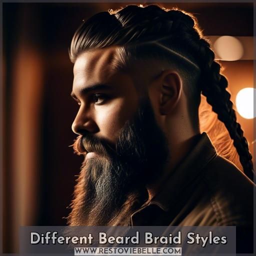 Different Beard Braid Styles