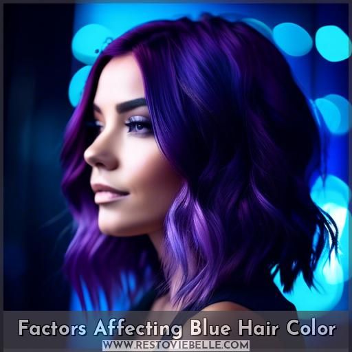 Factors Affecting Blue Hair Color