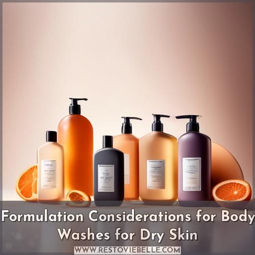 Formulation Considerations for Body Washes for Dry Skin