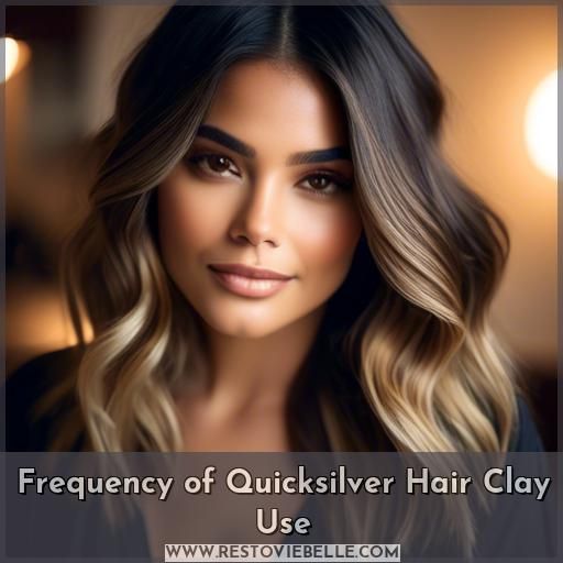 Frequency of Quicksilver Hair Clay Use