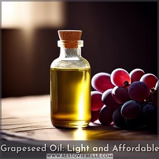 Grapeseed Oil: Light and Affordable
