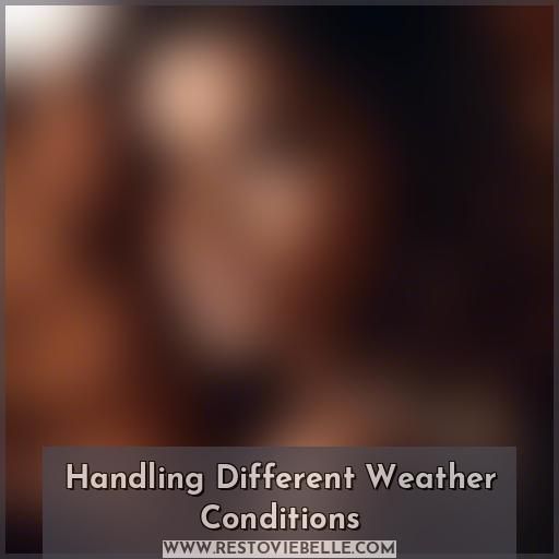 Handling Different Weather Conditions