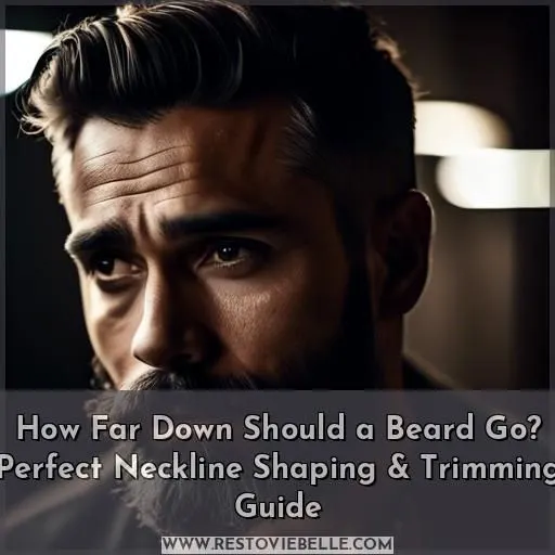 how far down should a beard go