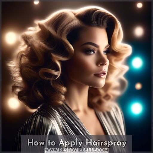 How to Apply Hairspray