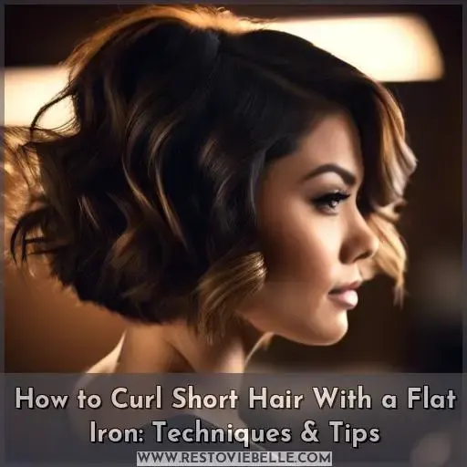 how to curl short hair with flat iron