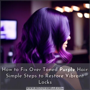 how to fix over toned purple hair
