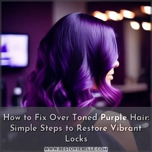 how to fix over toned purple hair