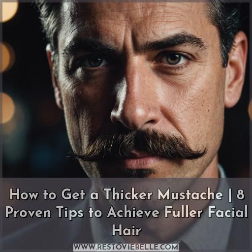 how to get a thicker mustache