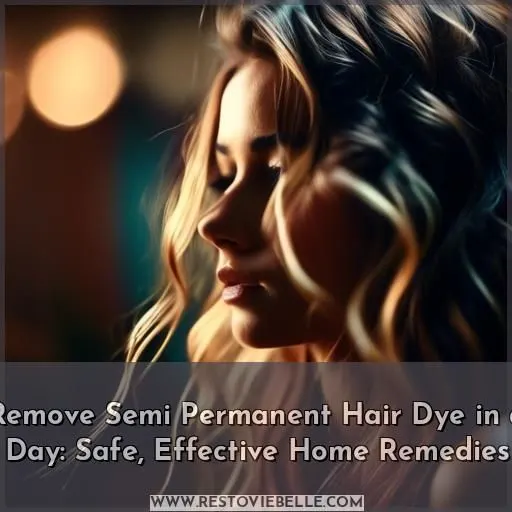 how to remove semi permanent hair dye in one day